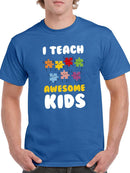 I Teach Awesome Kids T-shirt -SmartPrintsInk Designs