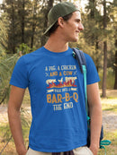 A Pig, Chicken And A Cow T-shirt -SmartPrintsInk Designs