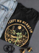 Left My Heart In Joshua Tree Shaped T-shirt -SmartPrintsInk Designs