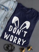 Don't Worry Be Hoppy Shaped T-shirt -SmartPrintsInk Designs