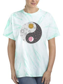 Ying And Yang Art Tie Dye Tee -SmartPrintsInk Designs