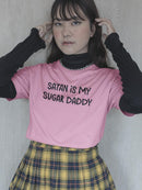 Satan Is My Sugar Daddy T-shirt -SmartPrintsInk Designs