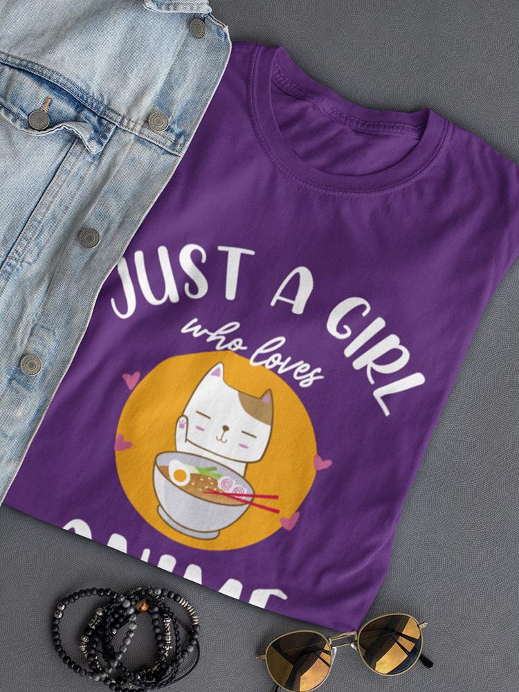 Girl That Loves Anime And Ramen T-shirt -SmartPrintsInk Designs