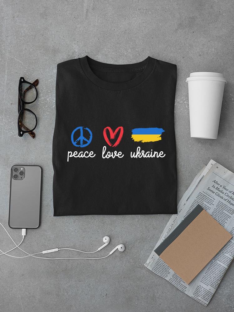 Peace, Love, Ukraine T-shirt -SmartPrintsInk Designs