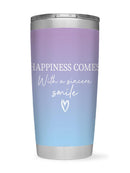 Happiness Comes Tumbler -SmartPrintsInk Designs