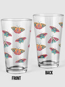Butterflies Pattern Pint Glass -SmartPrintsInk Designs