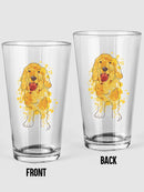 Watercolor Dog Sketch Pint Glass -SmartPrintsInk Designs