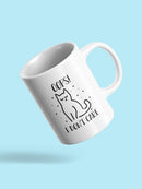 Opps! I Don't Care. Cat Mug -SmartPrintsInk Designs