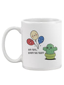Funny Balloons And Cactus Mug -SmartPrintsInk Designs