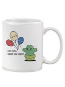 Funny Balloons And Cactus Mug -SmartPrintsInk Designs