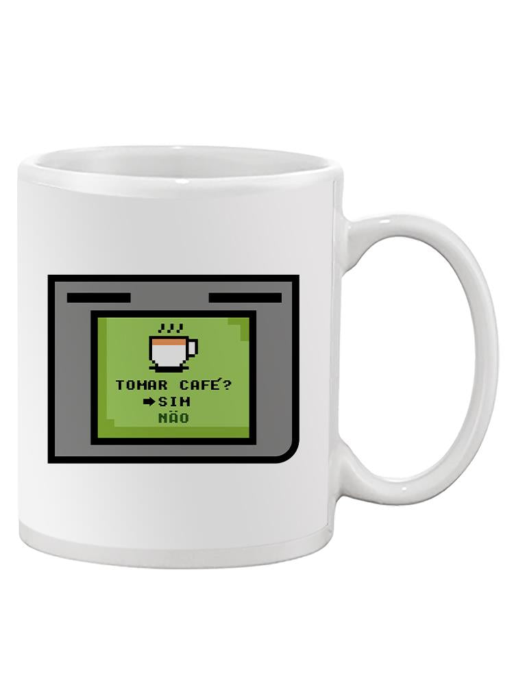Drink Coffee Videogame Mug -SmartPrintsInk Designs