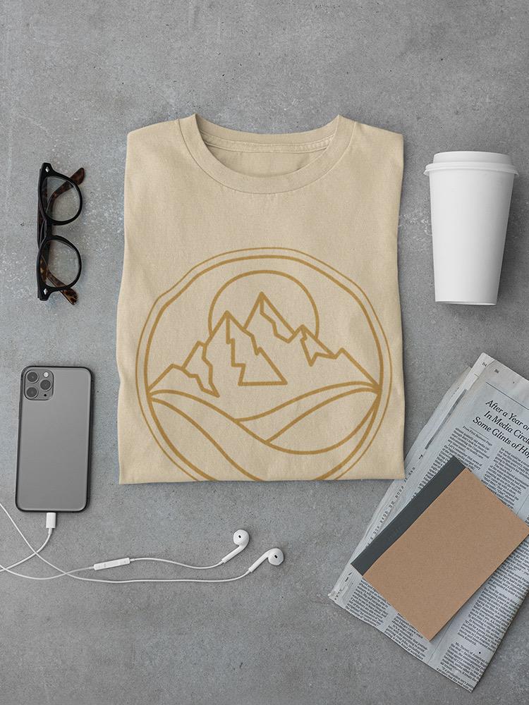 Mountains Stamp T-shirt -SmartPrintsInk Designs