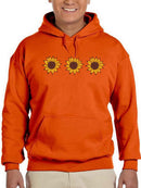 Three Sunflowers Hoodie -SmartPrintsInk Designs