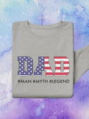 Dad, Man Myth Legend Sweatshirt -SmartPrintsInk Designs