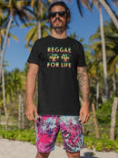 Reggae For Life T-shirt -SmartPrintsInk Designs