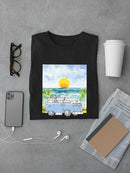 A Van In The Beach T-shirt -SmartPrintsInk Designs
