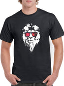 Lion With Sunglasses T-shirt -SmartPrintsInk Designs