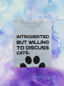 Willing To Discuss Cats T-shirt -SmartPrintsInk Designs