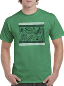 Flowers And Leaves. T-shirt -SmartPrintsInk Designs