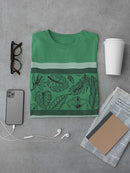 Flowers And Leaves. T-shirt -SmartPrintsInk Designs