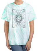 The Sun Card Tie Dye Tee -SmartPrintsInk Designs