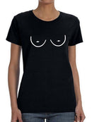 Nipples Shaped T-shirt -SmartPrintsInk Designs