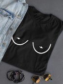 Nipples Shaped T-shirt -SmartPrintsInk Designs