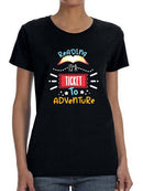 A Ticket To Adventure Shaped T-shirt -SmartPrintsInk Designs
