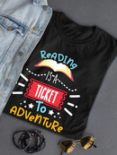A Ticket To Adventure Shaped T-shirt -SmartPrintsInk Designs