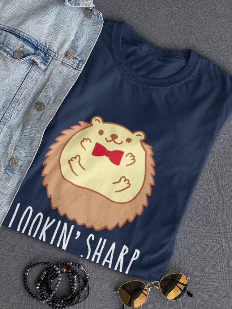 Lookin' Sharp Hedgehog Shaped T-shirt -SmartPrintsInk Designs