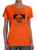 Gypsy Soul Shaped T-shirt -SmartPrintsInk Designs