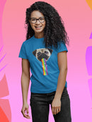 Pug Puke Rainbow T-shirt -SmartPrintsInk Designs
