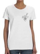 Heart Eye Shaped T-shirt -SmartPrintsInk Designs