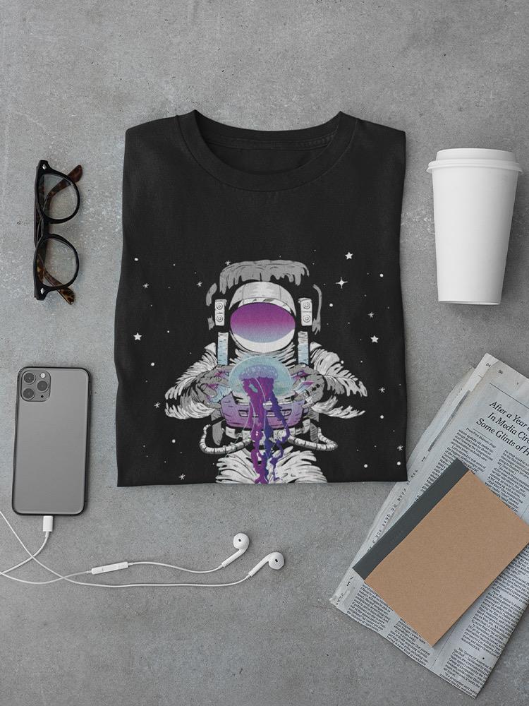 Astronaut With A Capsule T-shirt -SmartPrintsInk Designs