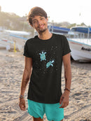 Turtle Astronaut T-shirt -SmartPrintsInk Designs