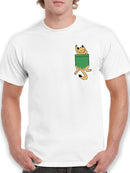 Kitten Pocket T-shirt -SmartPrintsInk Designs