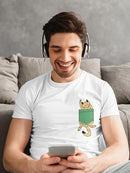 Kitten Pocket T-shirt -SmartPrintsInk Designs