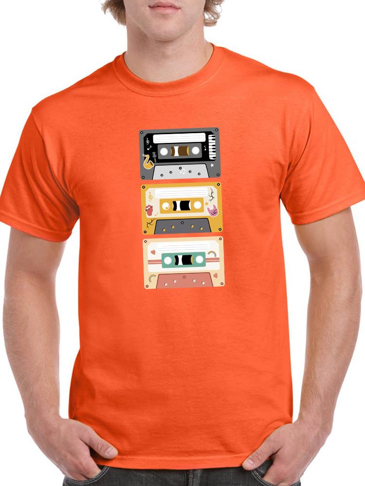 Retro Cassettes Art T-shirt -SmartPrintsInk Designs