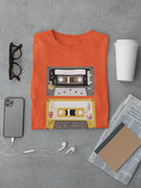 Retro Cassettes Art T-shirt -SmartPrintsInk Designs