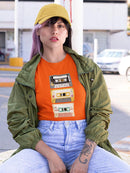 Retro Cassettes Art Shaped T-shirt -SmartPrintsInk Designs