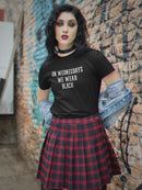 On Wednesdays We Wear Black Shaped T-shirt -SmartPrintsInk Designs