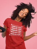 Woman Kind Shaped T-shirt -SmartPrintsInk Designs