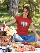 Hearts And Stars Shaped T-shirt -SmartPrintsInk Designs