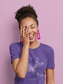 Beautiful Butterflies Art Shaped T-shirt -SmartPrintsInk Designs