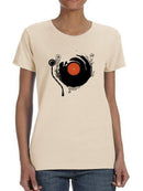 Vinyl Floral Pattern T-shirt -SmartPrintsInk Designs