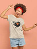 Vinyl Floral Pattern T-shirt -SmartPrintsInk Designs