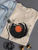 Vinyl Floral Pattern T-shirt -SmartPrintsInk Designs