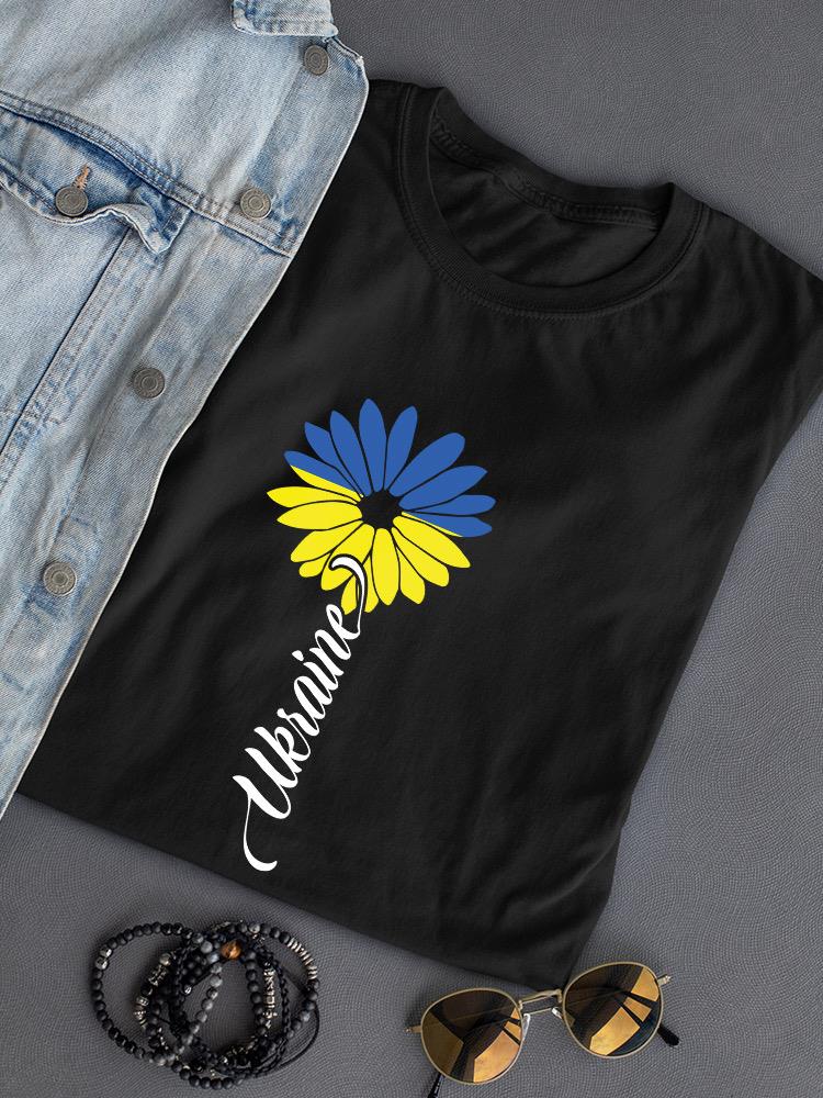Ukraine Sunflower Shaped T-shirt -SmartPrintsInk Designs