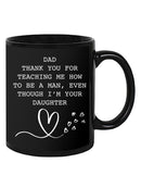 Thank You Dad Funny Quote Mug -SmartPrintsInk Designs