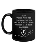 Thank You Dad Funny Quote Mug -SmartPrintsInk Designs
